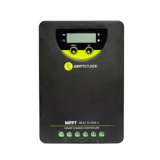 WATTSTUNDE® WLR-BT 40.90 MPPT Solar-Laderegler – 40A, Bluetooth, LCD, 12/24 V