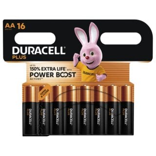 Duracell Plus Power Boost AA – 16er Blister für starke Energie