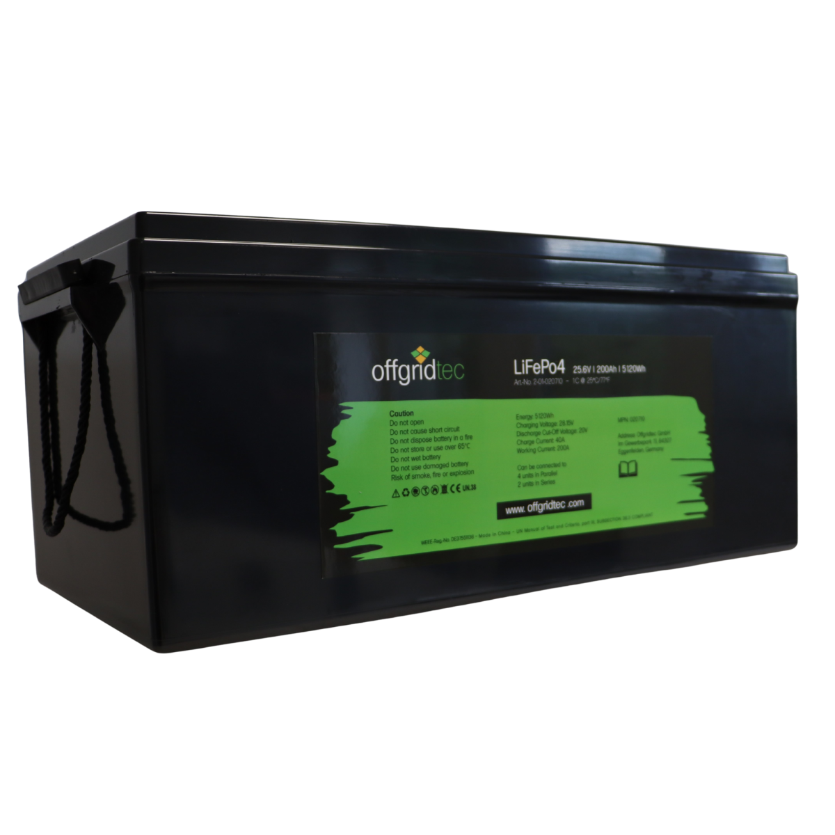 Offgridtec LiFePO4 Akku 25,6V 200Ah – sicher & effizient für PV & USV