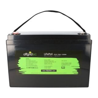 Offgridtec LiFePO4 Akku 25,6V 50Ah mit 0% MwSt nach §12 Abs. 3 UstG