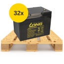 32x (1 Palette) Kung Long Akku 12V 75Ah KPH75-12NE M6 AGM...