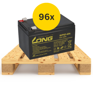 96x (1/2 Palette) Kung Long VdS WP12-12 12V 12Ah AGM Blei Accu Batterie wartungsfrei