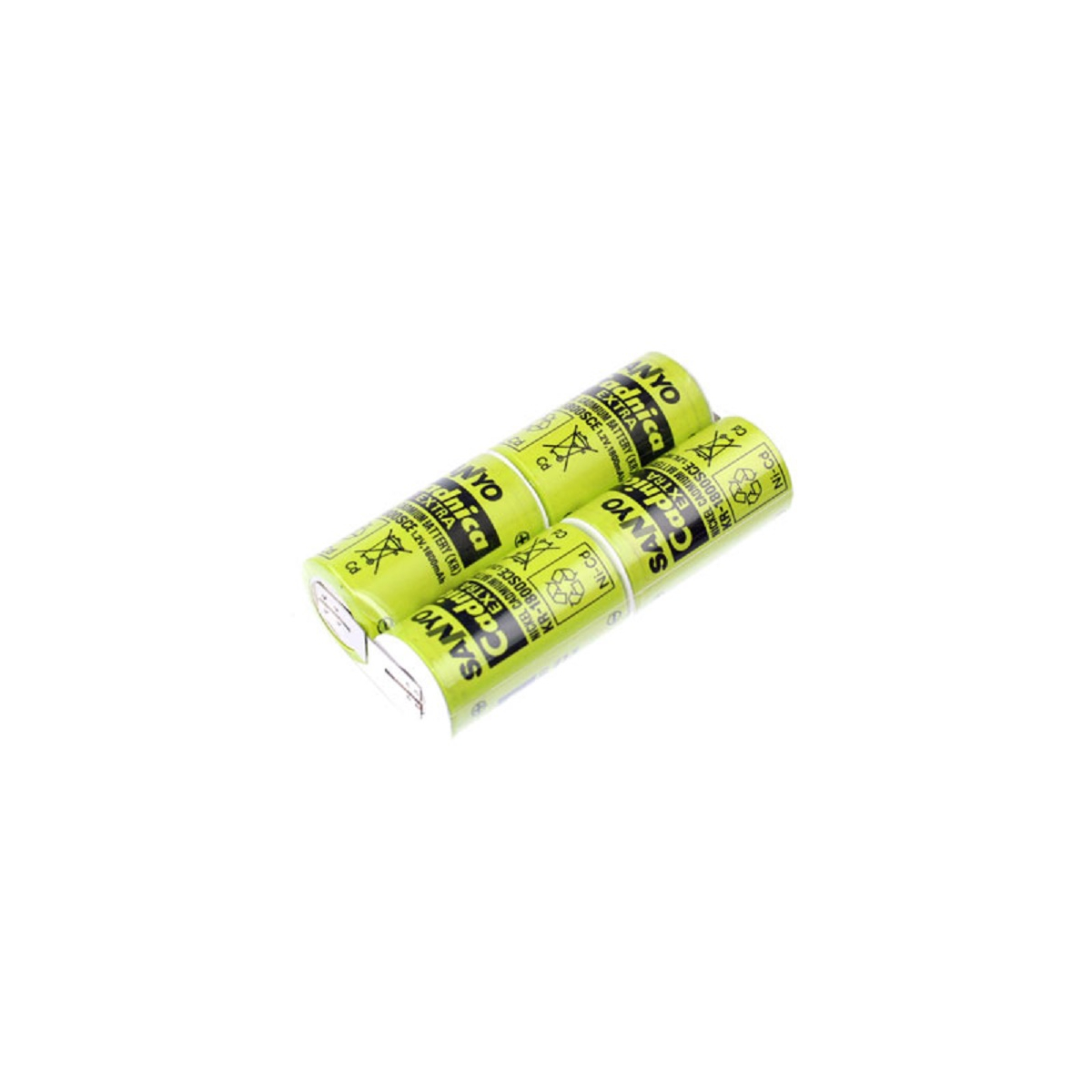 Panasonic E-Pack 4,8V 1800mAh - L2x2 LF Z-Form Zelle Sub-C, KR-1800SCE