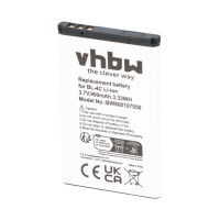 Handy-Akku 3,7V 900mAh passend für BBK BL-4C/kompatible