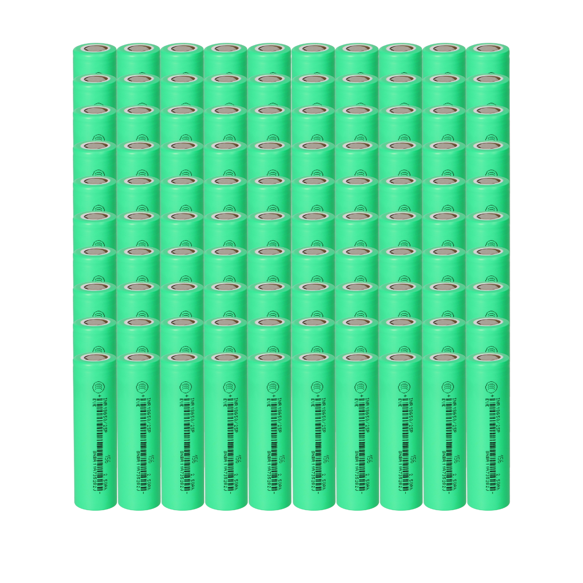 100x EVE INR18650-25P 2500mAh - 20A