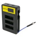 PATONA Triple USB Ladegerät für Canon NB-13L...