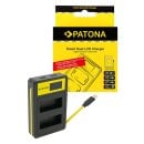 PATONA Dual USB Ladegerät Canon LP-E10 –...