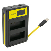 PATONA Dual-USB Kamera-Akkuladegerät Canon LP-E10 &ndas