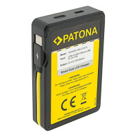 PATONA Dual-USB Kamera-Akkuladegerät Canon LP-E10 &ndas