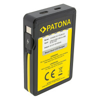 PATONA Dual-USB Kamera-Akkuladegerät Olympus PS-BLS1 Fu