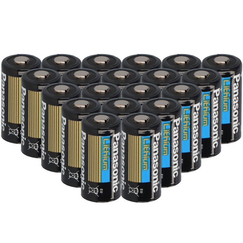 8x CR123A Foto-Batterien Lithium von PANASONIC im Blister 