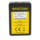PATONA Ladegerät Canon LP-E6 Dual USB LCD kompakt
