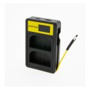 PATONA Ladegerät Canon LP-E6 Dual USB LCD kompakt
