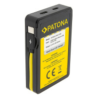 PATONA Kamera-Akkuladegerät Canon LP-E6 Dual USB LCD ko