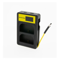 PATONA Kamera-Akkuladegerät Canon LP-E6 Dual USB LCD ko