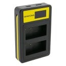 PATONA Ladegerät DMW-BLC12 USB Dual LCD für Lumix & V-Lux