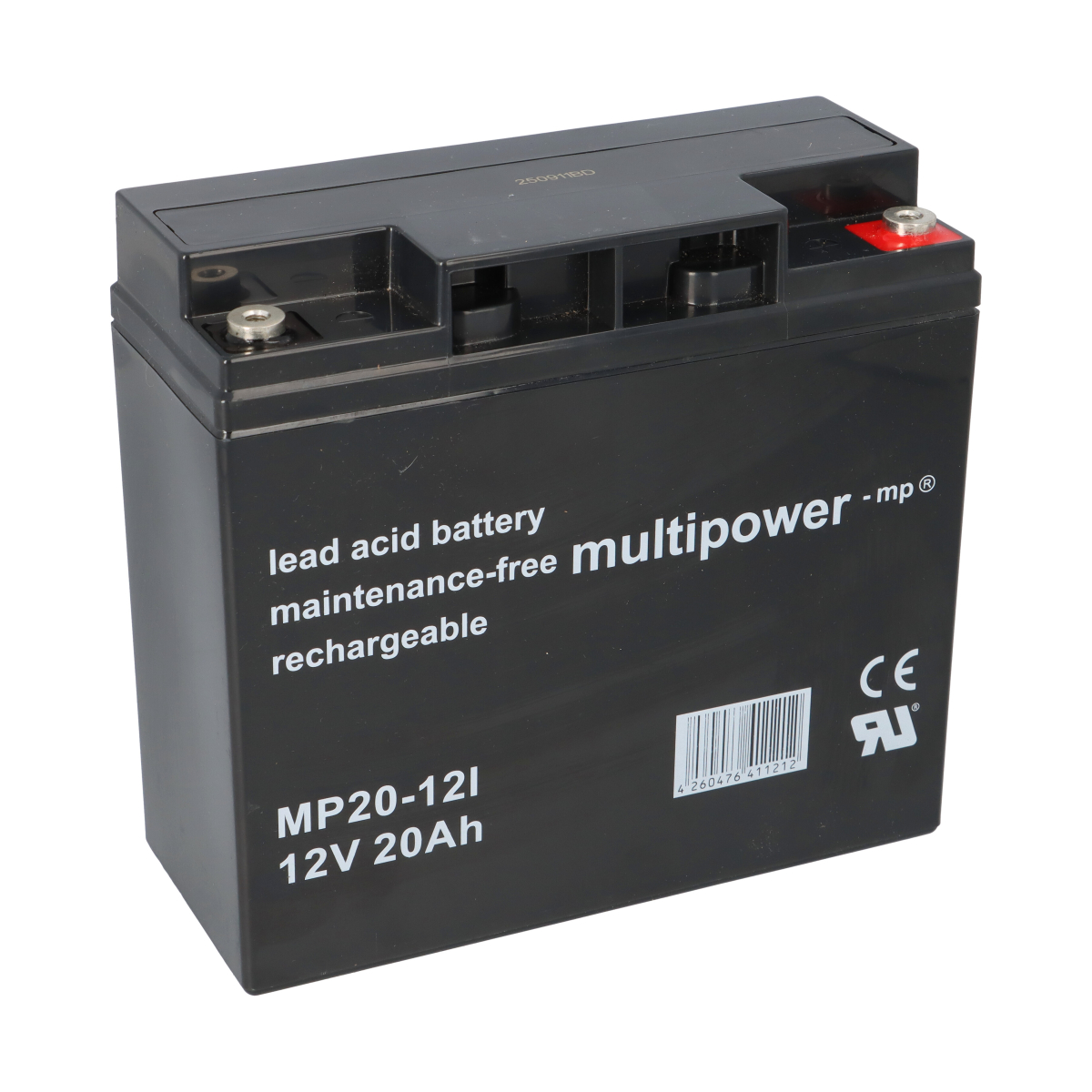 Multipower MP20-12I AGM Blei-Akku – 12V, 20Ah, M5-Anschluss
