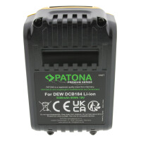 PATONA Premium Werkzeug-Akku für DeWalt DCB184 18V XR 5