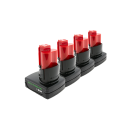 4er-Set PATONA Akku Milwaukee M12 RedLithium 12V 6.0Ah
