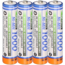 4x Panasonic AAA Akku Ni-MH Micro 1,2V 1000mAh DECT...