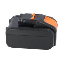 EXTENSILO Ersatzakku 20V 5000mAh Li-Ion für DeltaFox, Worx, Pattfield, Rockwell, AL-KO