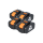 4er-Set EXTENSILO Ersatzakku 20V 6000mAh Li-Ion – kompatibel mit DeltaFox, Worx, Pattfield, Rockwell, AL-KO