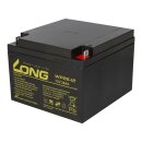 B-Ware Kung Long WP26-12 12V 26Ah VdS Akku AGM GEL Blei Batterie