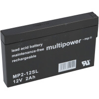 Multipower Blei Akku MP2 12SL Pb 12V 2,0 gallery