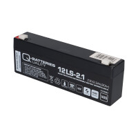 B-Ware Q-Batteries 12LS-2.1 12 V 2,1 Ah AGM Bleiakku VdS G11
