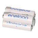 Eneloop AA F2x2 Würfel BK-3MCCE mit Lötfahne Modellbau Akkupack 4,8V Ni-MH