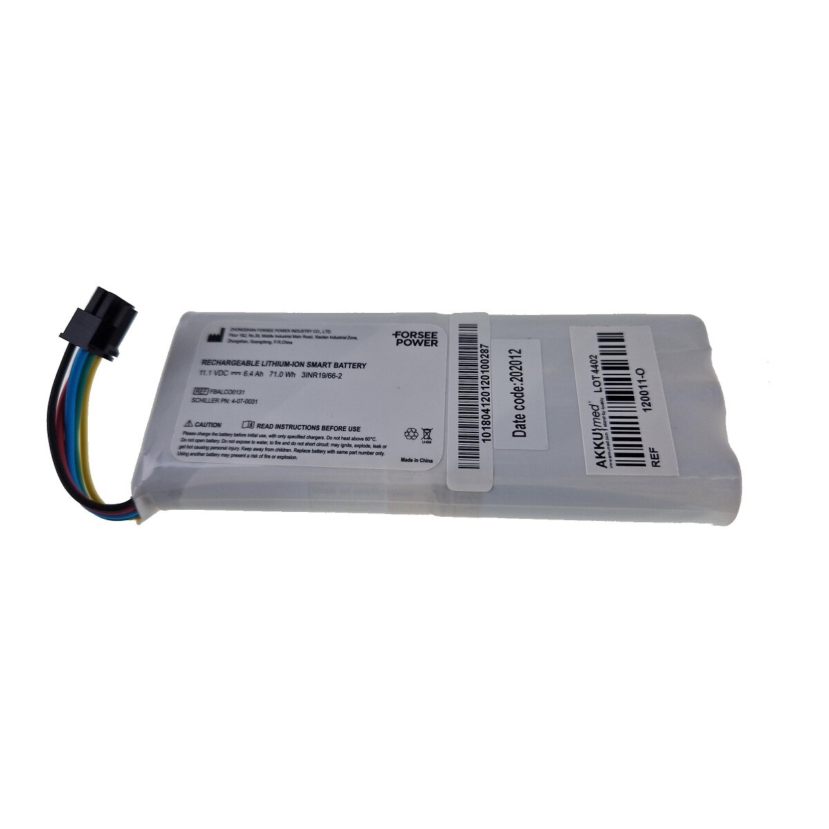 Original Schiller Akku Defigard HD7 – Li-Ion 11,25 V 6,4 Ah 72 Wh