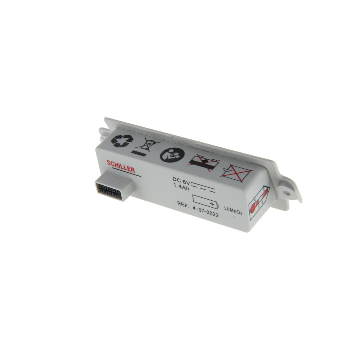 Original Schiller Lithiumbatterie Defigard DG Touch 7/Physiogard Touch 7 – 6 V 1,4 Ah