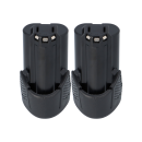 2er-Set 12V Li-Ion Ersatzakku 2000mAh für Hendi 936795