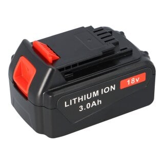 18V Ersatzakku 3000mAh für Black & Decker Werkzeuge