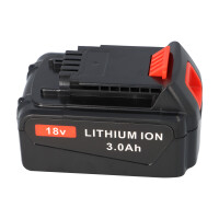 Werkzeugakku 18V 3Ah Li-Ion passend für Black & Dec