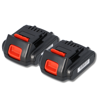 2er-Set Ersatzakku für Black & Decker Akkuschrauber 14,4V 2000 mAh