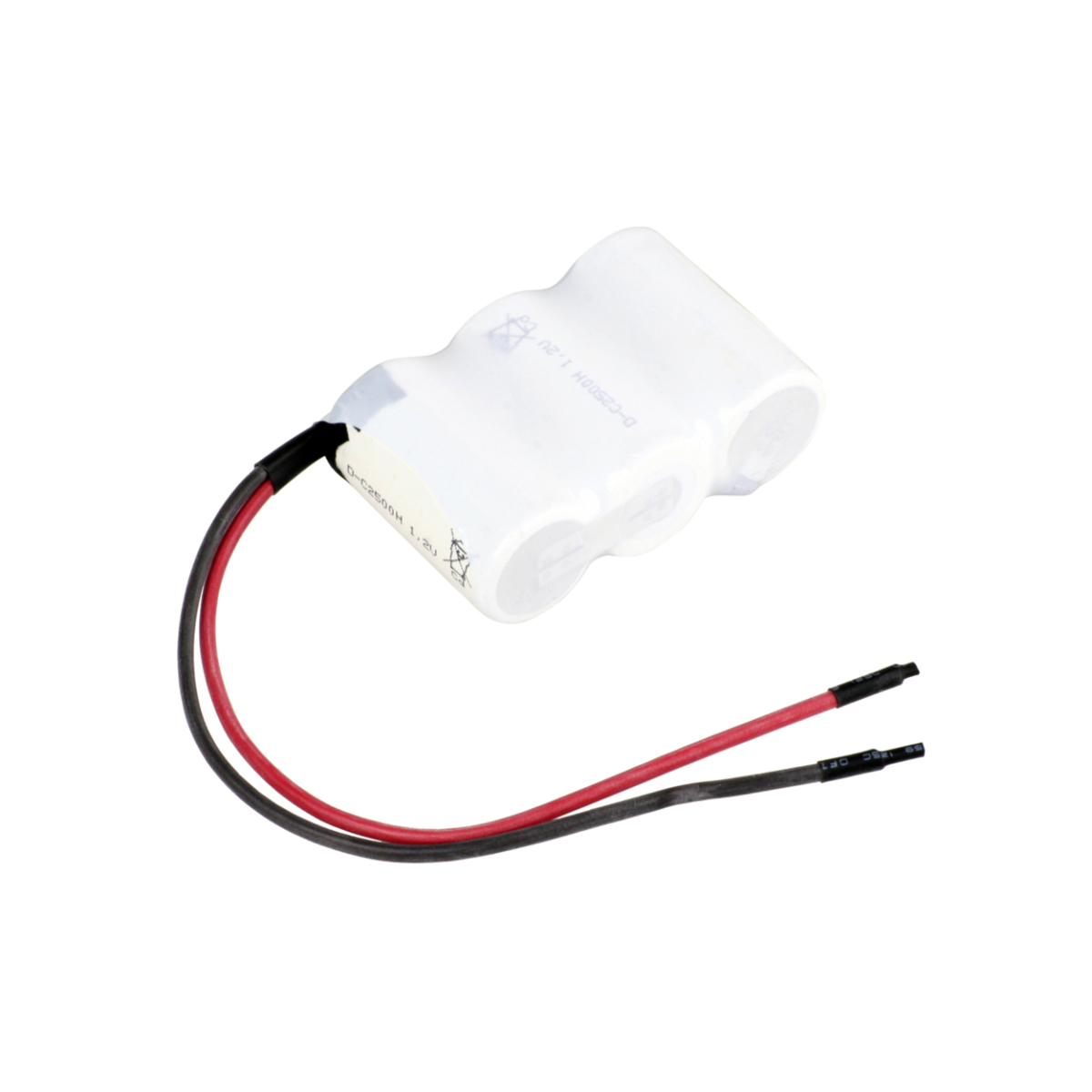Akkupack für Notleuchten 3,6V 2500mAh Ni-Cd F1×3