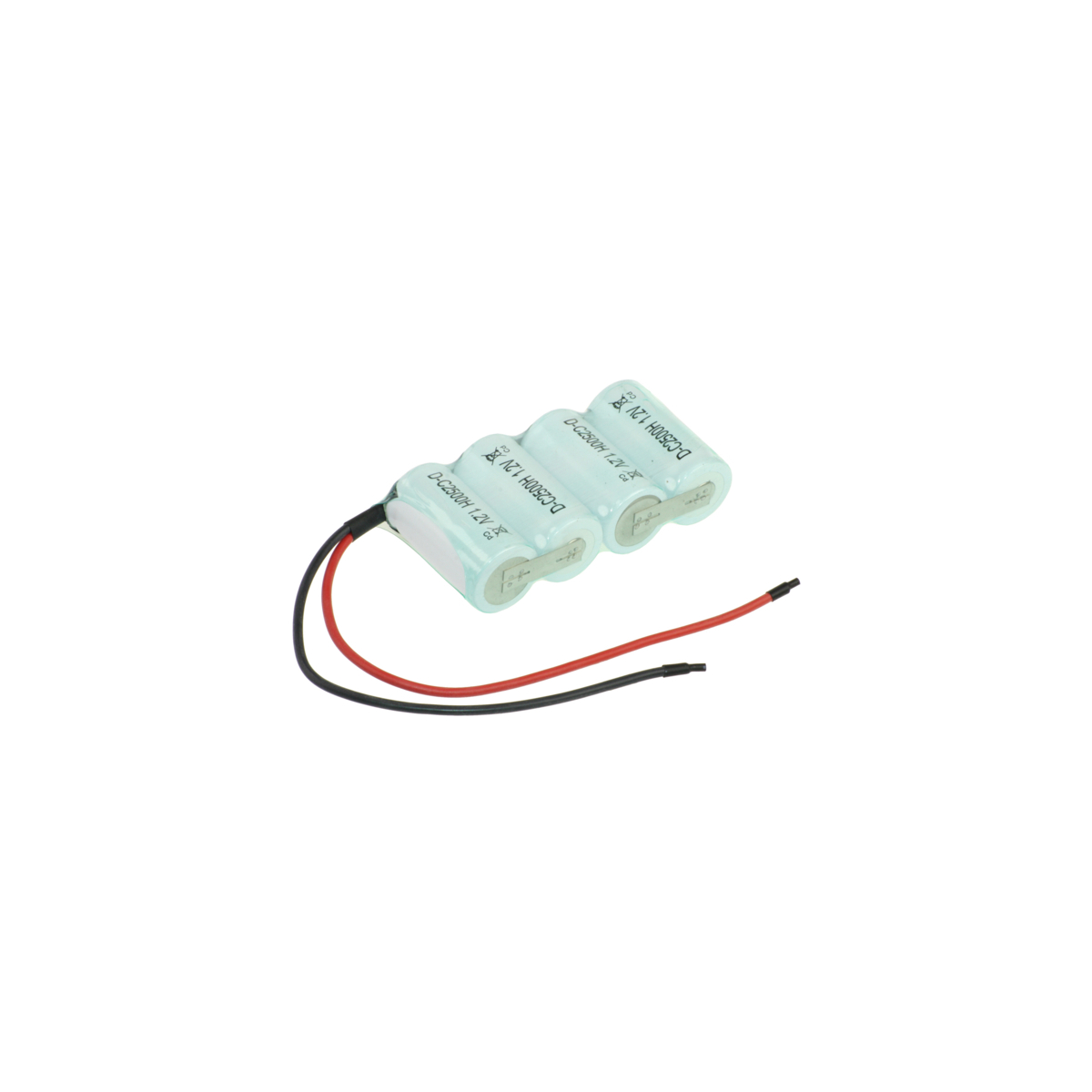 Akku für Notleuchten 4,8V 2500mAh Ni-Cd F1×4