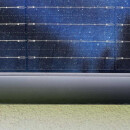 900 Wp Fassaden PV Set mit 2x 450 W Full Black Solarmodulen & waagerechtem Montagepaket mit 0% Mwst. nach §12 Abs. 3 UstG