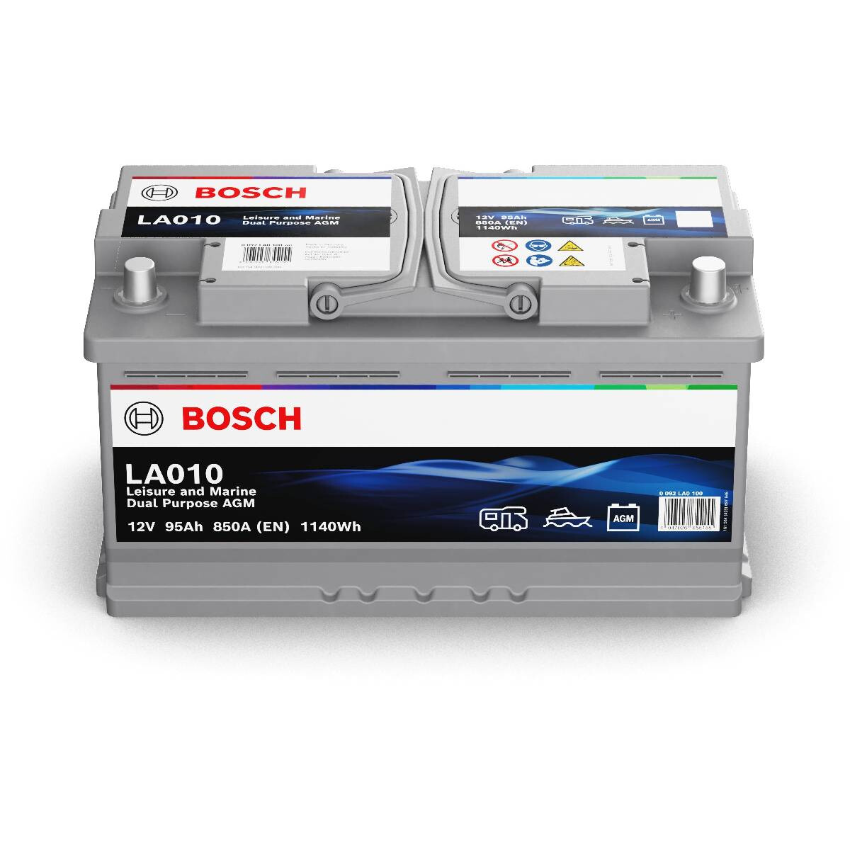 Bosch LA010 AGM Batterie 12V 95Ah 850A