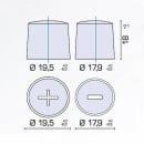Bosch S4 001 Batterie Maße 207x175x175 mm