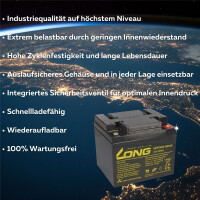 Akku-Satz 24V 50Ah mit 2x Kung Long WP50-12NE für Trend