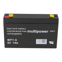 APC RBC18 Ersatzakku - 2x Multipower MP7-6 6V 7Ah - SC250RMI