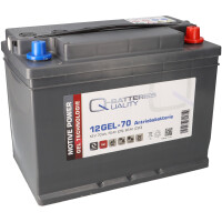 Q-Batteries 12GEL-70 Antriebsbatterie 12V 70Ah (5h), 75Ah (2
