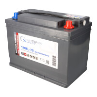 Q-Batteries 12GEL-70 12 V 70 Ah (C5) / 75 Ah (C20) Gel-Trakt
