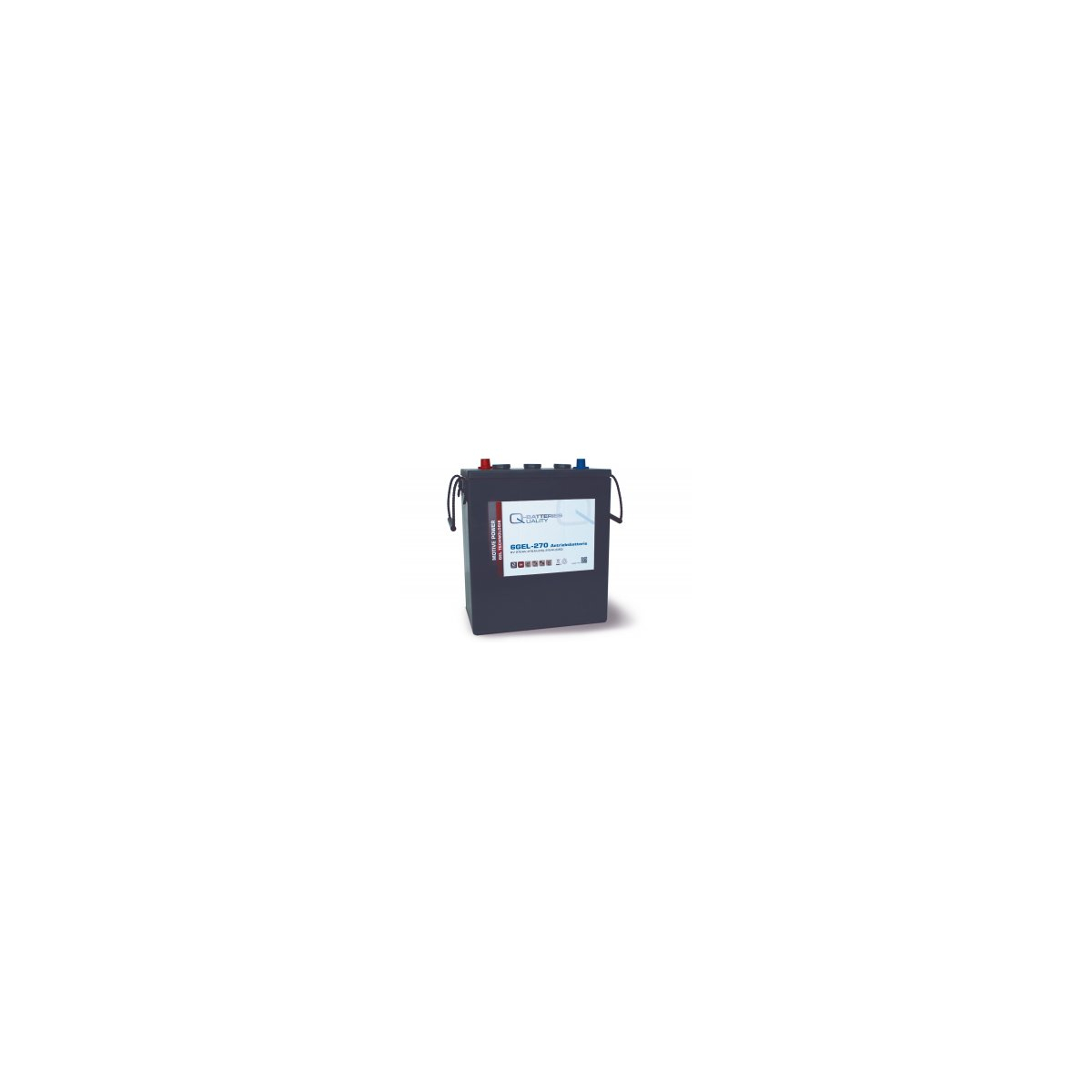 Q-Batteries 6GEL-270 Antriebsbatterie 6V 270Ah (5h) 310 Ah (20h) wartungsfreier Gel-Akku VRLA