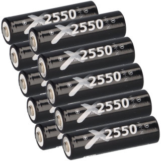 10x XCell Mignon Akku AA LSD Plus Ni-MH 1,2V 2550 mAh low self-discharge