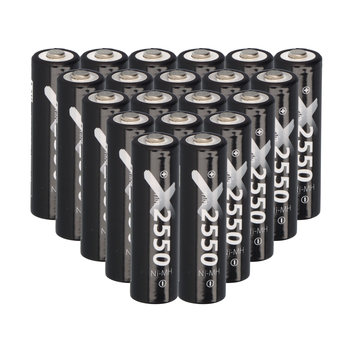20x XCell Mignon Akku AA LSD Plus Ni-MH 1,2V 2550 mAh low self-discharge