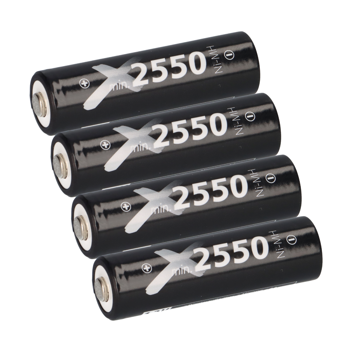 4x XCell Mignon Akku AA LSD Plus Ni-MH 1,2V 2550 mAh low self-discharge
