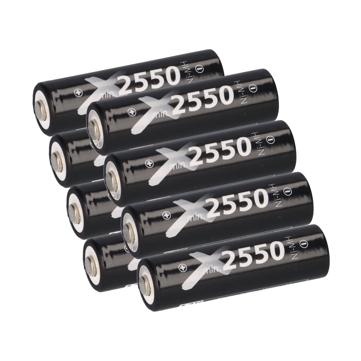 8x XCell Mignon Akku AA LSD Plus Ni-MH 1,2V 2550 mAh low self-discharge